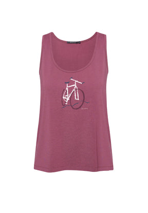 Mauve: Gemütliches Top aus LENZING™ ECOVERO™ Mix für Damen [9596]