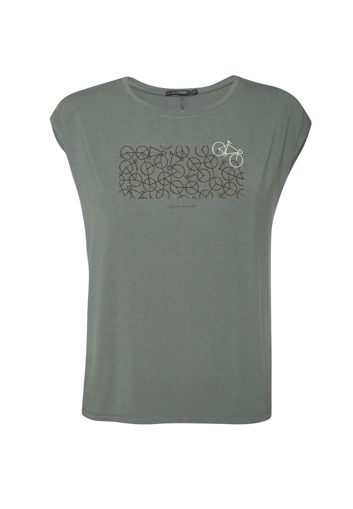 Olive: Lässiges Shirt aus LENZING™ TENCEL™ Mix für Damen [9640]