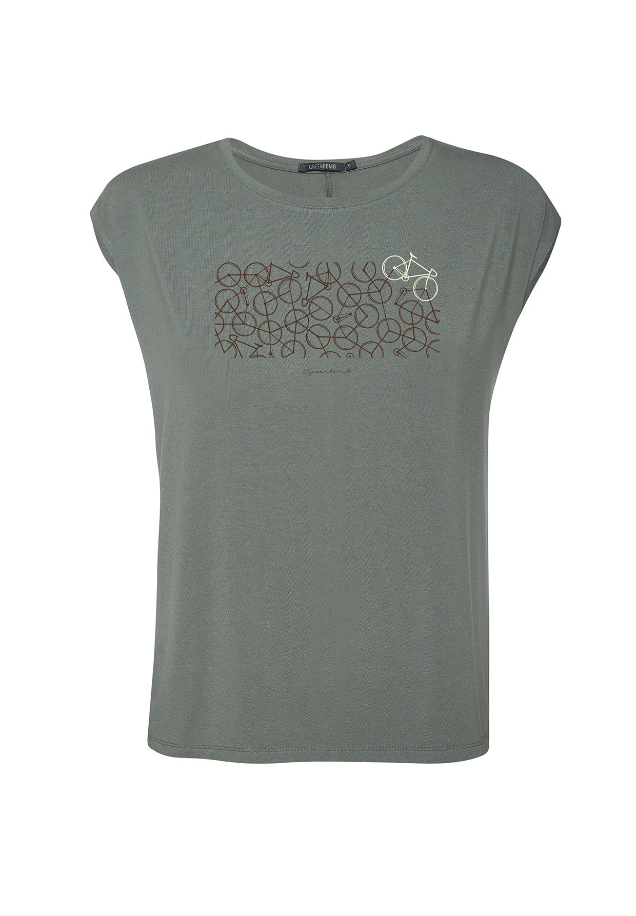 Olive: Lässiges Shirt aus LENZING™ TENCEL™ Mix für Damen [9640]