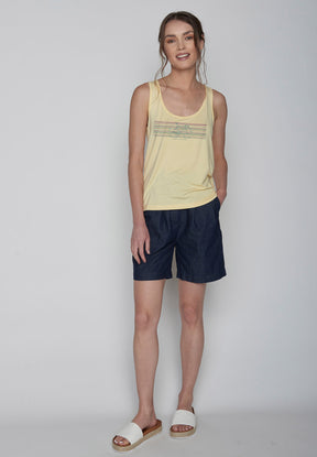 Lemon: Gemütliches Top aus LENZING™ ECOVERO™ Mix für Damen [9673]