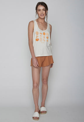 Creme White: Gemütliches Top aus LENZING™ ECOVERO™ Mix für Damen [9686]