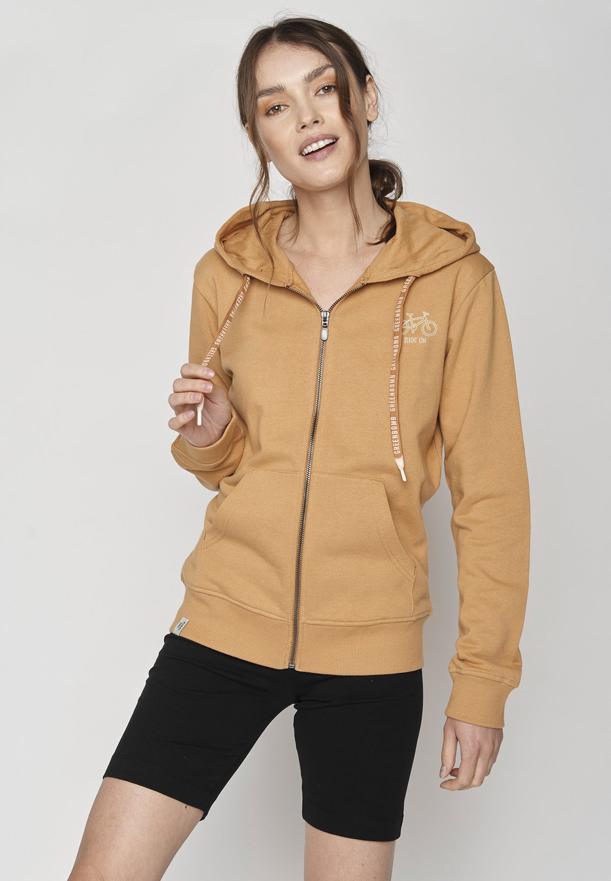 Hazel: Gemütliche Zipjacke aus Bio-Baumwolle für Damen [9711]