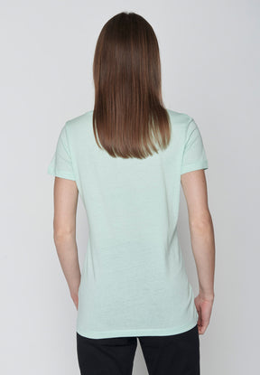 Spring Green: Lässiges T-Shirt aus Bio-Baumwolle für Damen [9751]