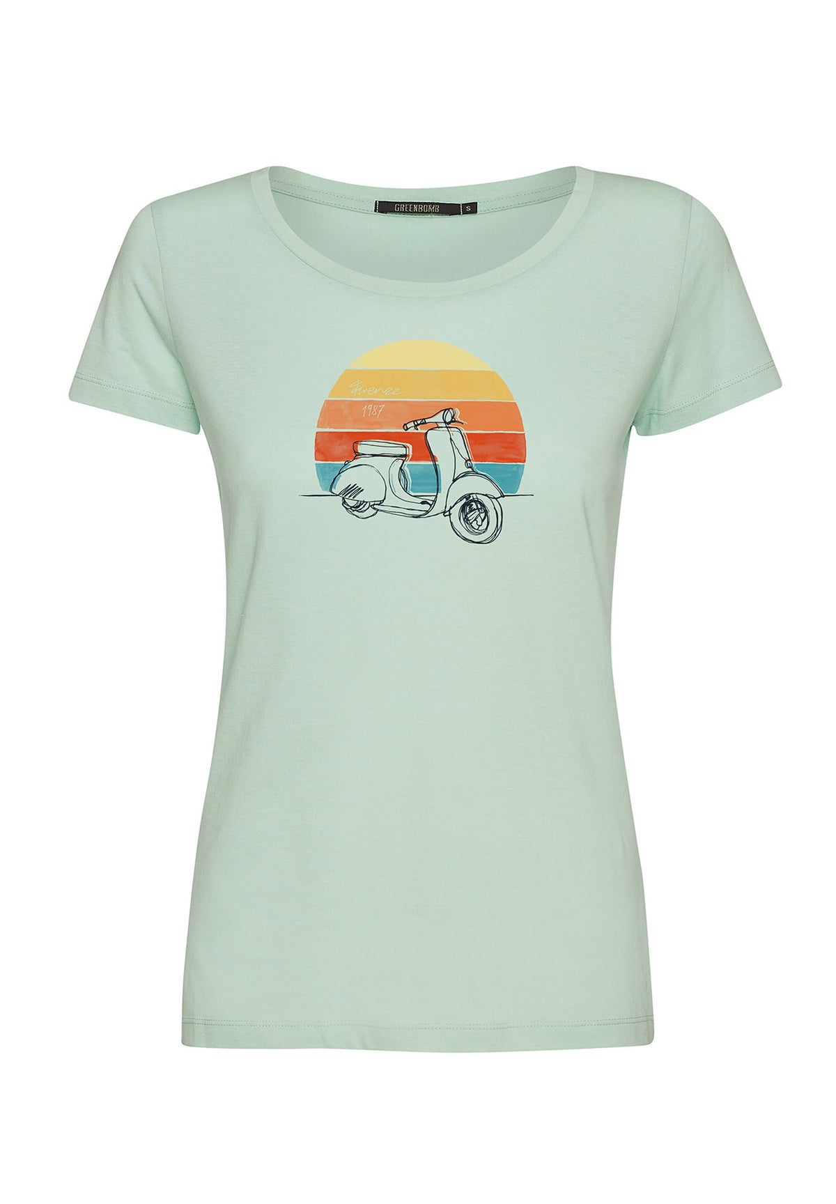Spring Green: Sportliches T-Shirt aus Bio-Baumwolle für Damen [9753]