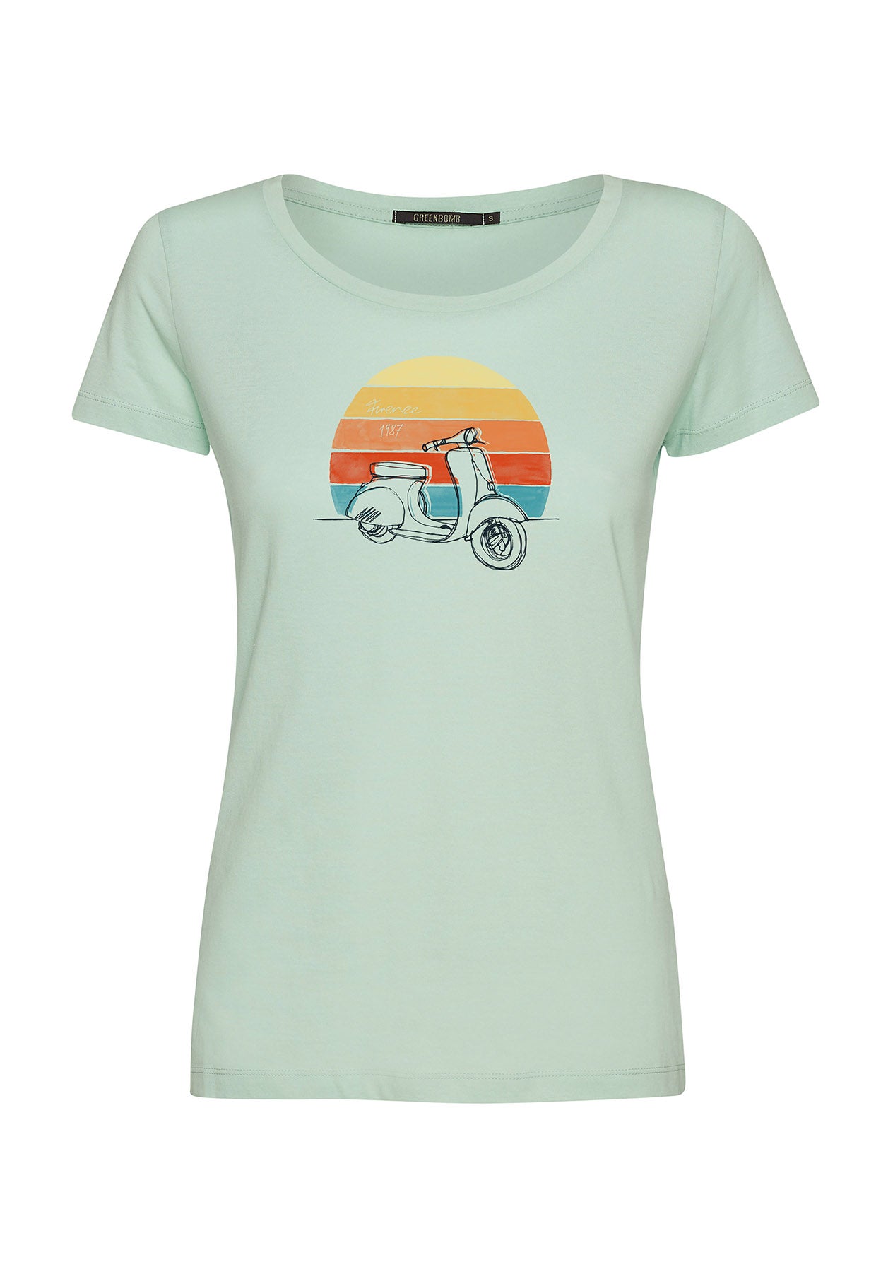 Spring Green: Lässiges T-Shirt aus Bio-Baumwolle für Damen [9753]