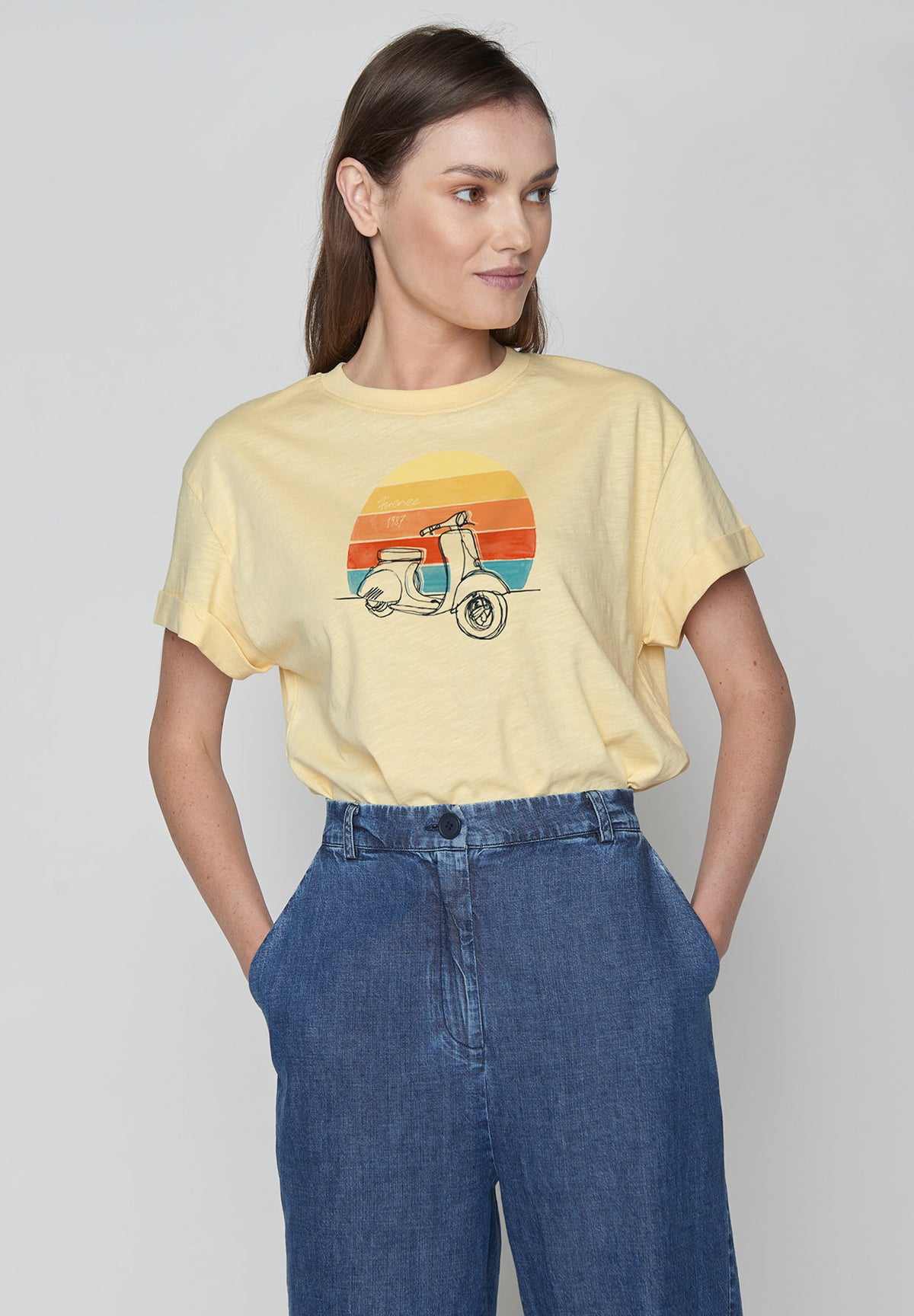 Lemon: Lässiges T-Shirt aus Bio-Baumwolle für Damen [9760]
