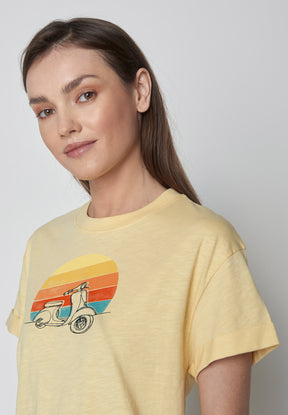 Lemon: Lässiges T-Shirt aus Bio-Baumwolle für Damen [9763]