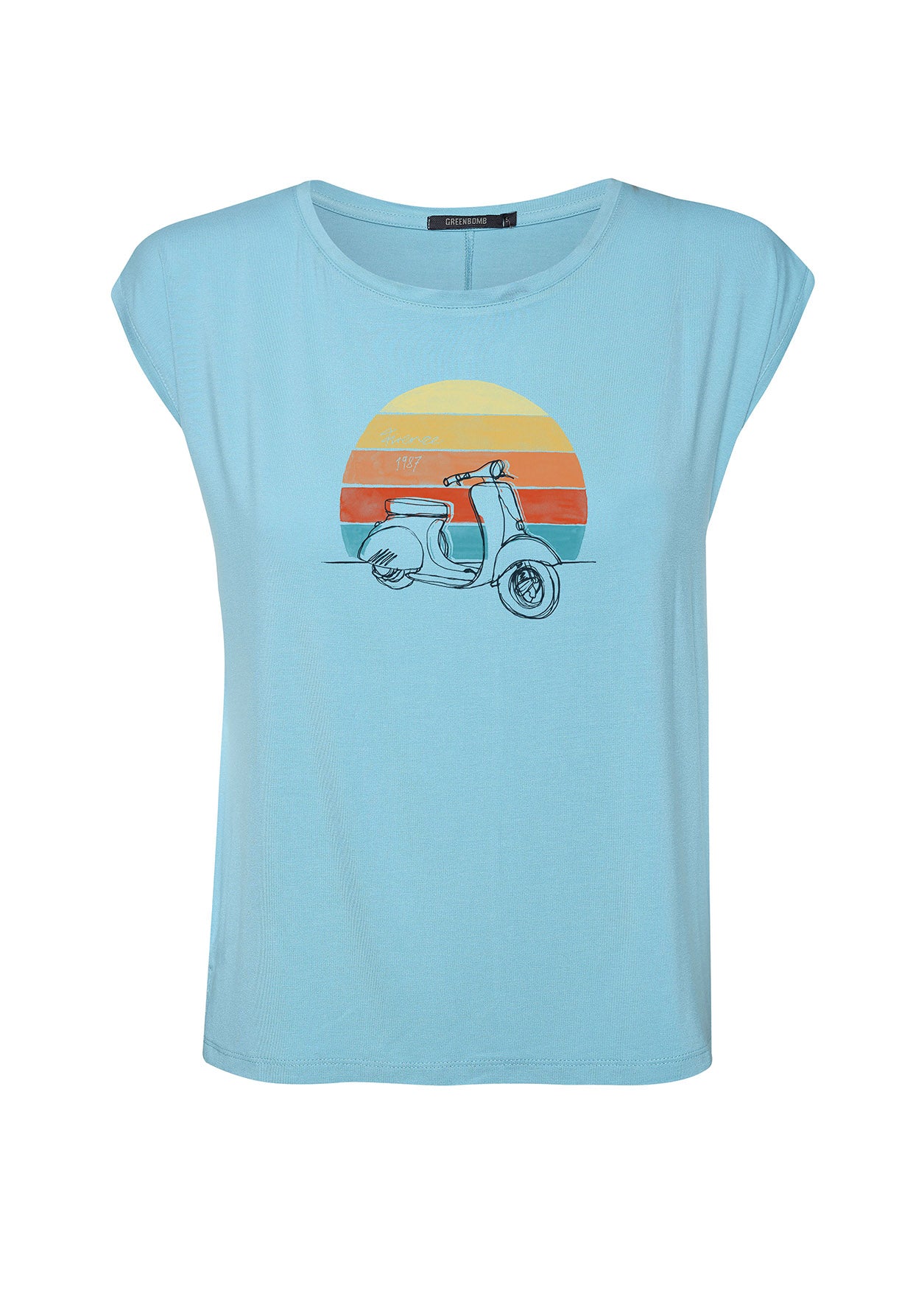 Sea Water: Lässiges Shirt aus LENZING™ TENCEL™ Mix für Damen [9768]