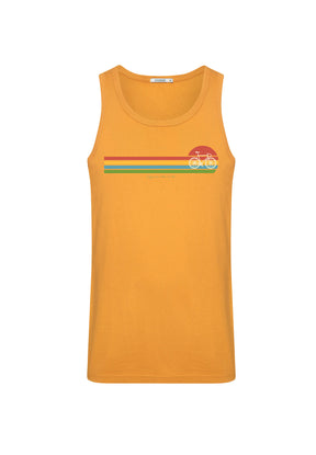 Gelber Sommerliches Tanktop aus Bio-Baumwolle für Herren (4)