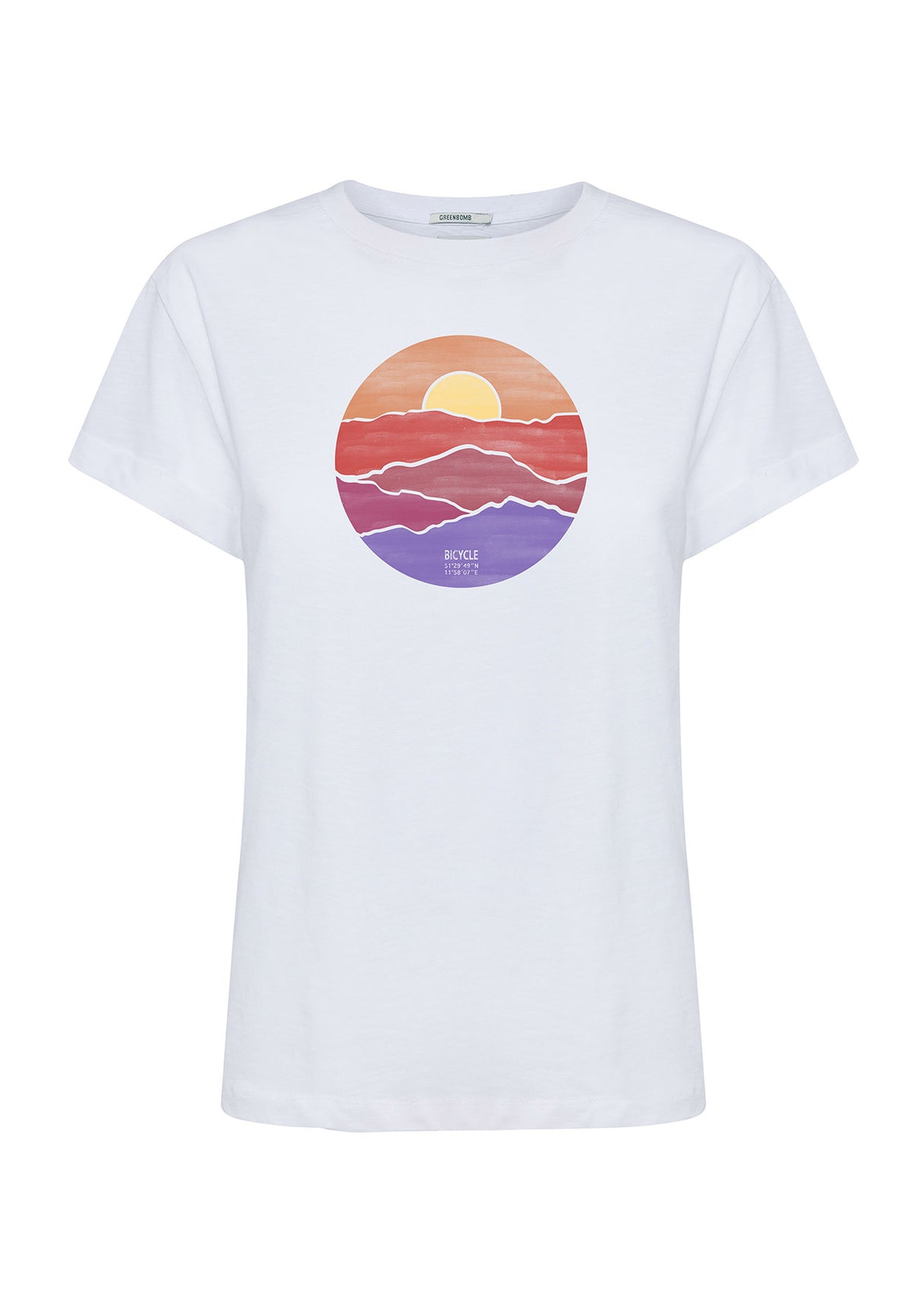 White: Lässiges T-Shirt aus Bio-Baumwolle für Damen [9835]