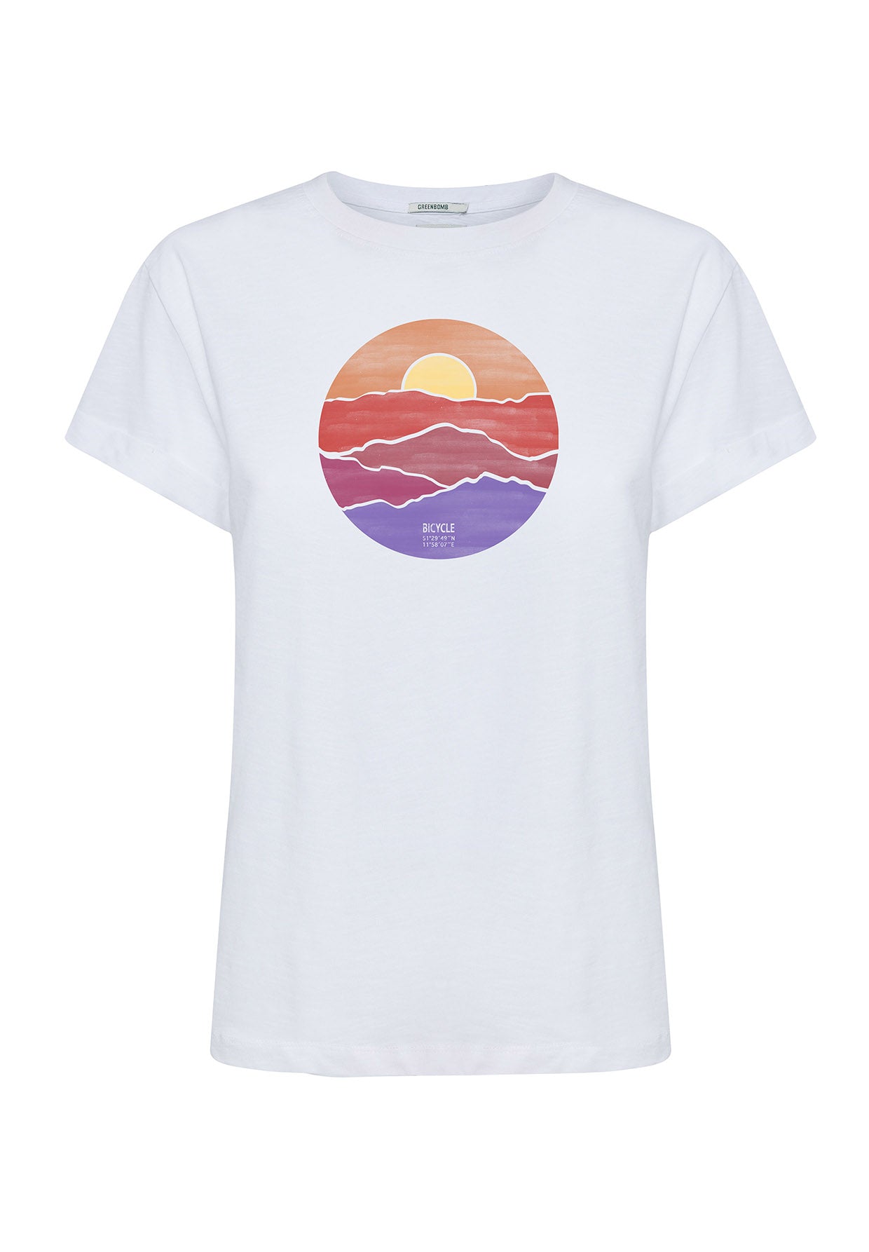 White: Lässiges T-Shirt aus Bio-Baumwolle für Damen [9835]