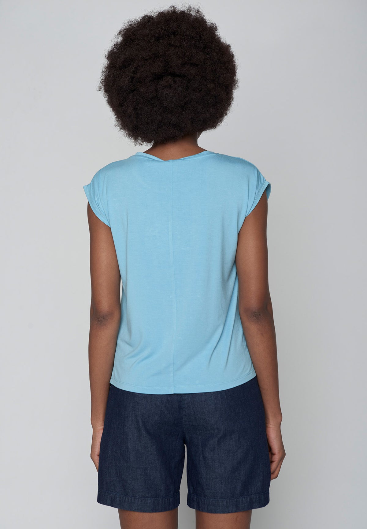 Sea Water: Lässiges Shirt aus LENZING™ TENCEL™ Mix für Damen [9939]