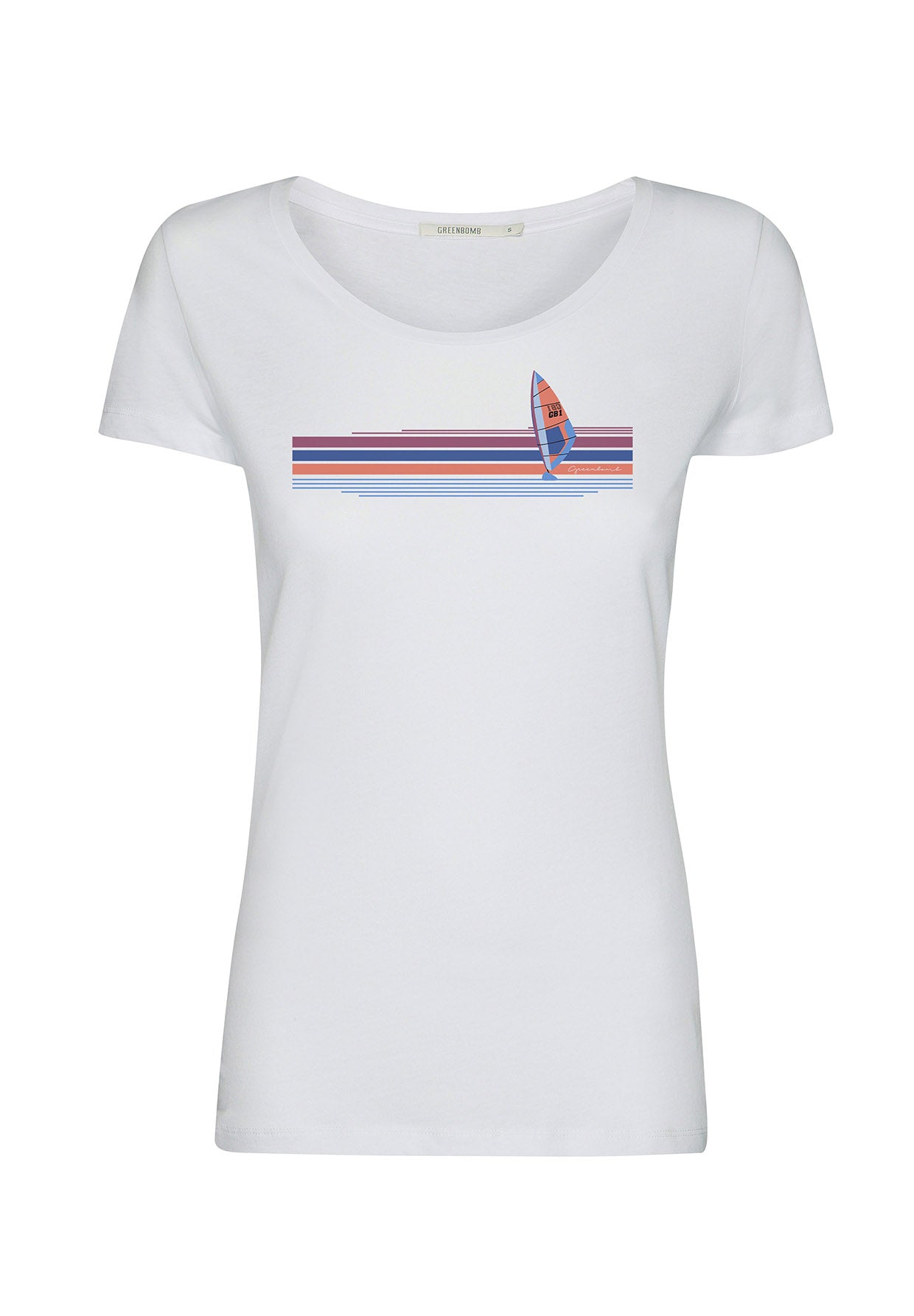 White: Lässiges T-Shirt aus Bio-Baumwolle für Damen [9964]