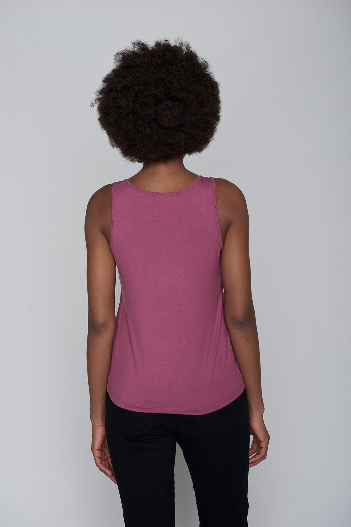 Mauve: Gemütliches Top aus LENZING™ ECOVERO™ Mix für Damen [9966]