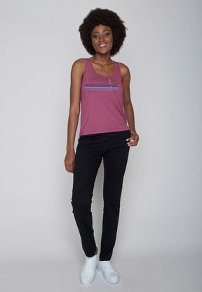 Mauve: Gemütliches Top aus LENZING™ ECOVERO™ Mix für Damen [9967]