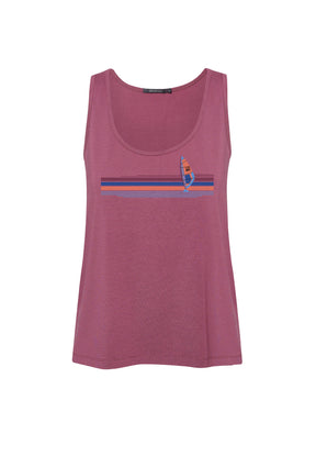 Mauve: Gemütliches Top aus LENZING™ ECOVERO™ Mix für Damen [9968]