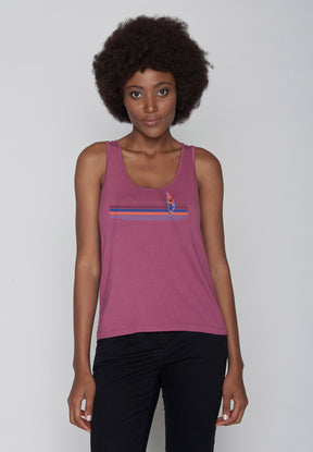 Mauve: Gemütliches Top aus LENZING™ ECOVERO™ Mix für Damen [9969]