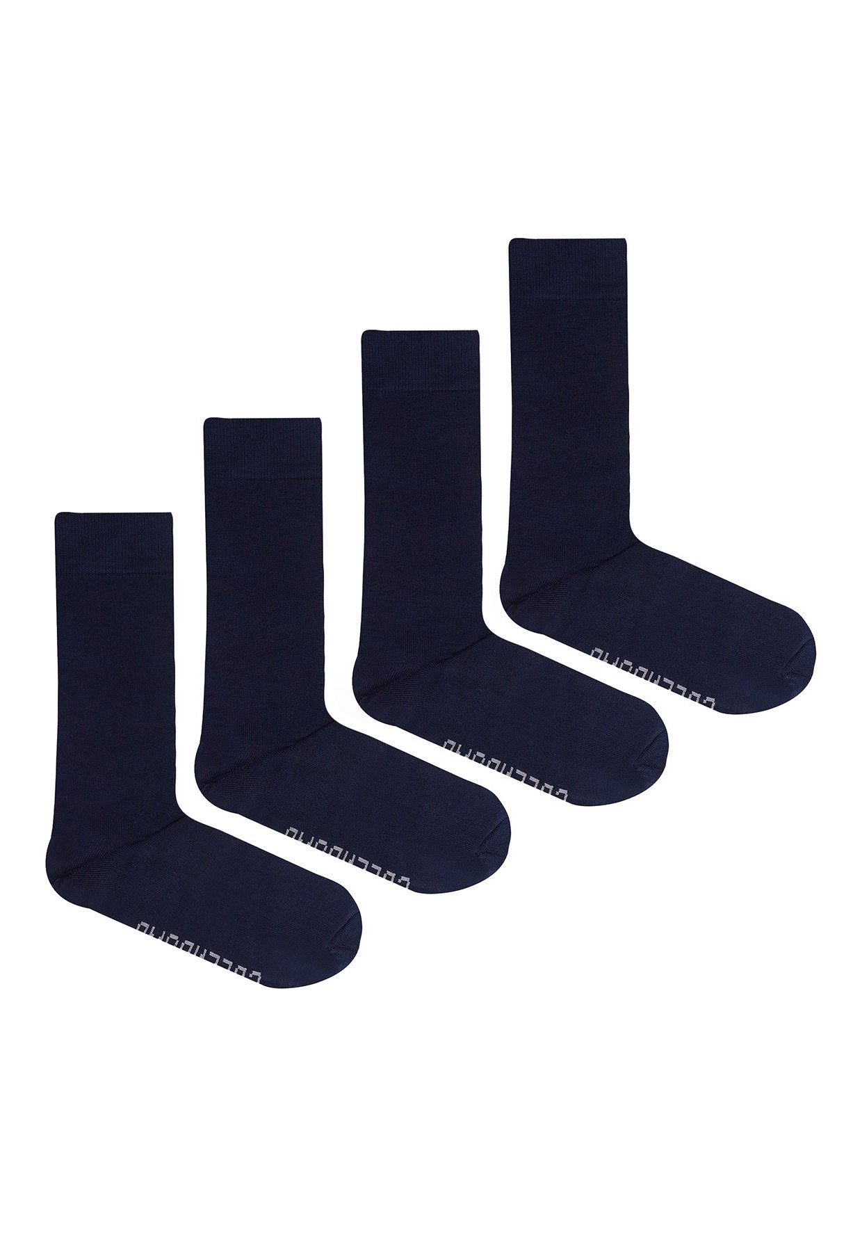 Navy: Lässige Socken aus Bio-Baumwoll Mix für Unisex [9981]