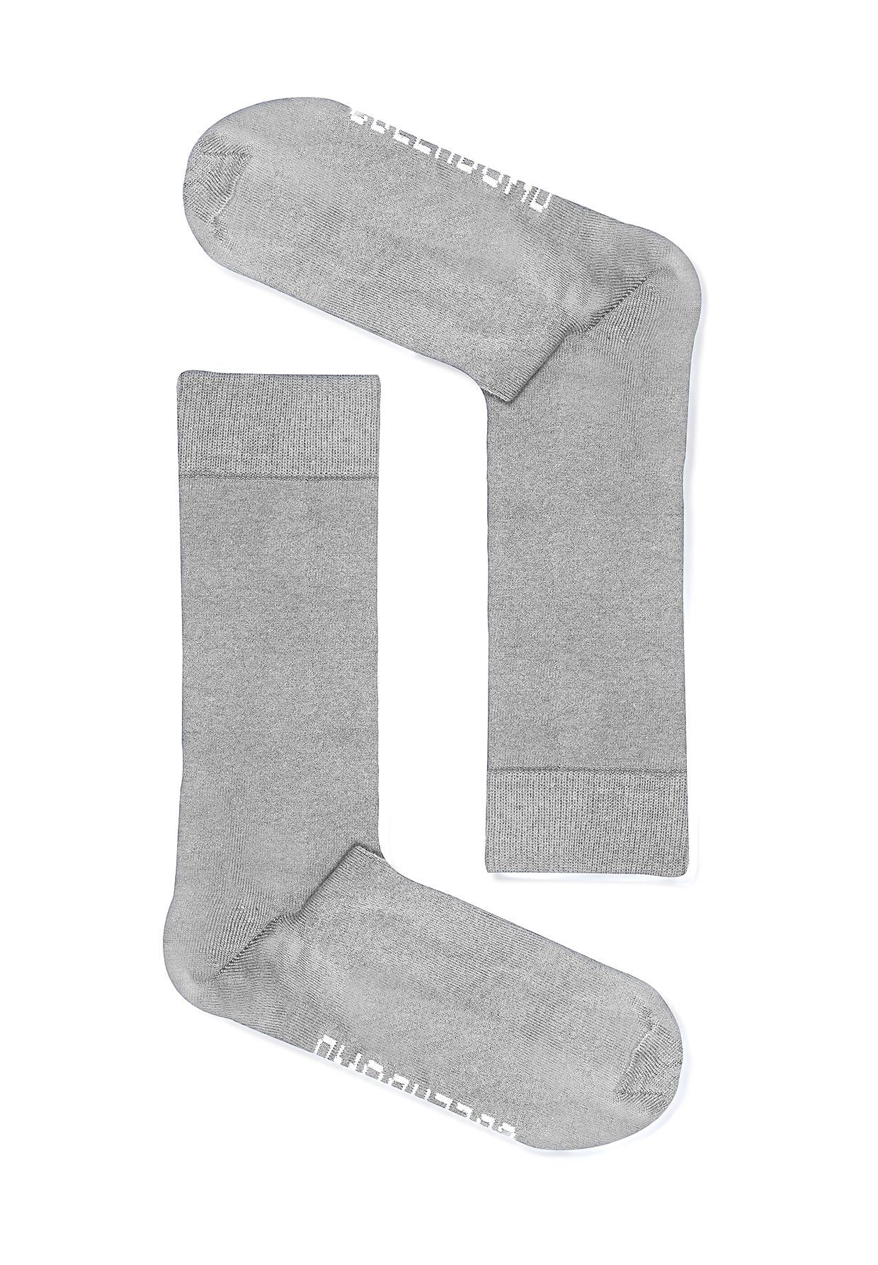 Heather Grey: Lässige Socken aus Bio-Baumwoll Mix für Unisex [9989]