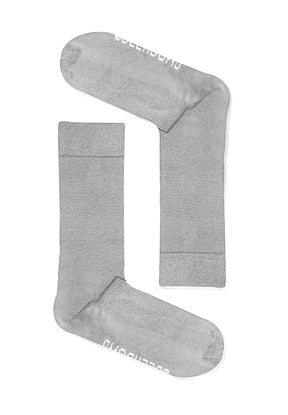 Heather Grey: Lässige Socken aus Bio-Baumwoll Mix für Unisex [9989]