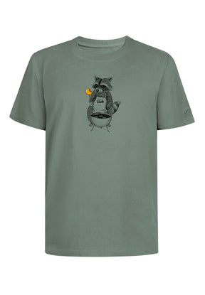 Grün:  Lässiges T-Shirt aus Bio-Baumwolle für Herren [18057]