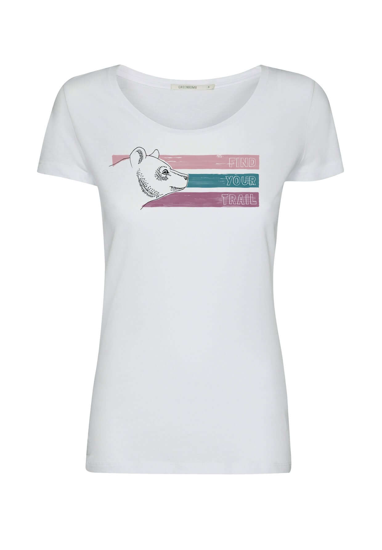 Weiß:  Lässiges T-Shirt aus Bio-Baumwolle für Damen [11817]