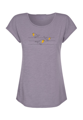 Lila:  Sportliches T-Shirt aus Bio-Baumwolle für Damen [16712]