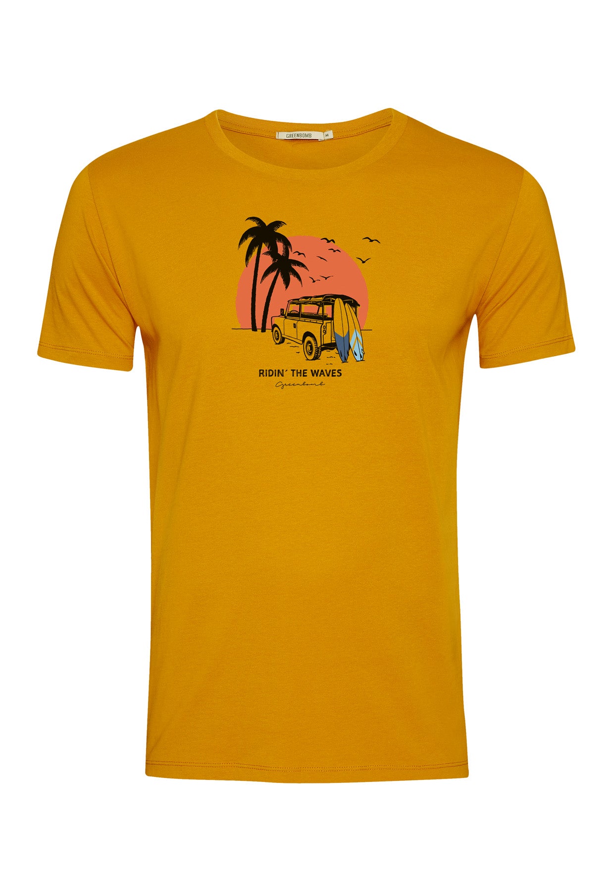 Gelb:  Sportliches T-Shirt aus Bio-Baumwolle für Herren [18493]