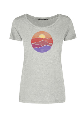 Grau:  Lässiges T-Shirt aus Bio-Baumwolle für Damen [9830]