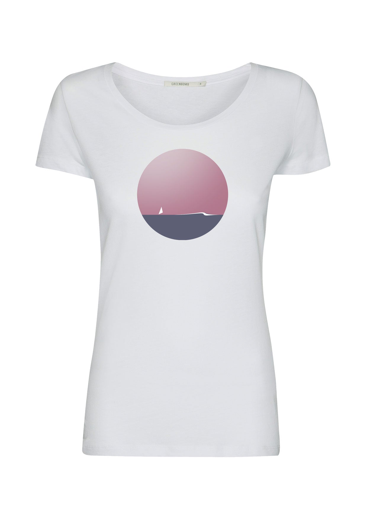 Weiß:  Lässiges T-Shirt aus Bio-Baumwolle für Damen [12099]