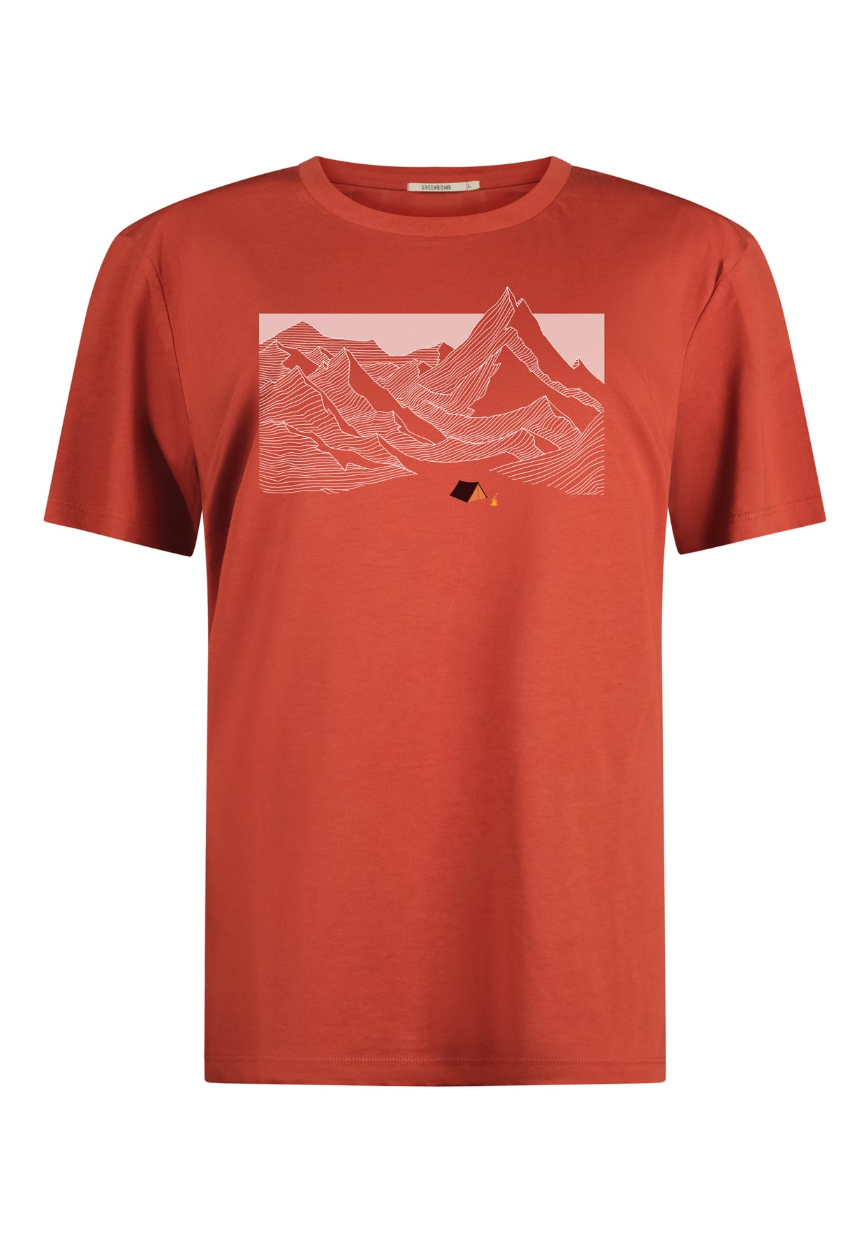 Rot:  Sportliches T-Shirt aus Bio-Baumwolle für Herren [10768]