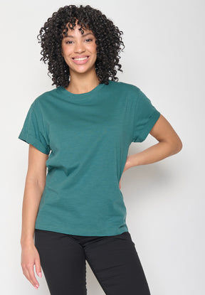 Weißer Lässiges T-Shirt aus Bio-Baumwolle für Damen (22)