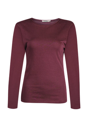 Roter Sportliches Longsleeve aus Bio-Baumwolle für Damen (6)