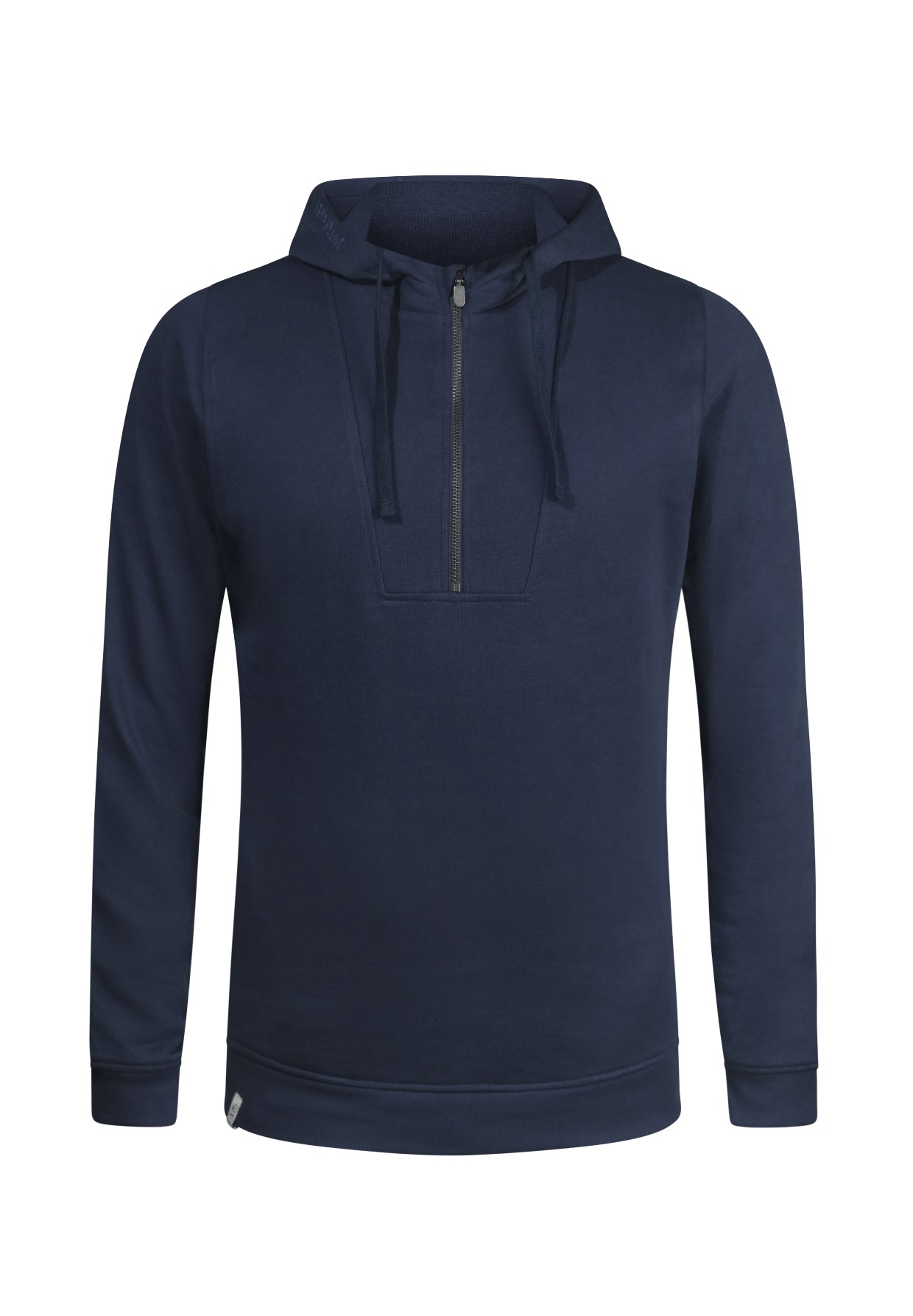 Blauer Lässiger Half-Zip aus Bio-Baumwolle für Herren (7)