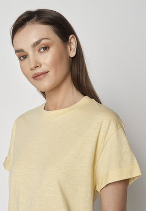 Weißer Lässiges T-Shirt aus Bio-Baumwolle für Damen (8)