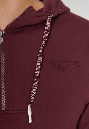 Roter Lässiger Half-Zip aus Bio-Baumwolle für Herren (3)