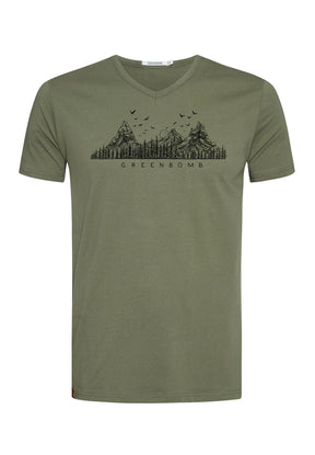 Grüner Lässiges T-Shirt aus Bio-Baumwolle für Herren (5)