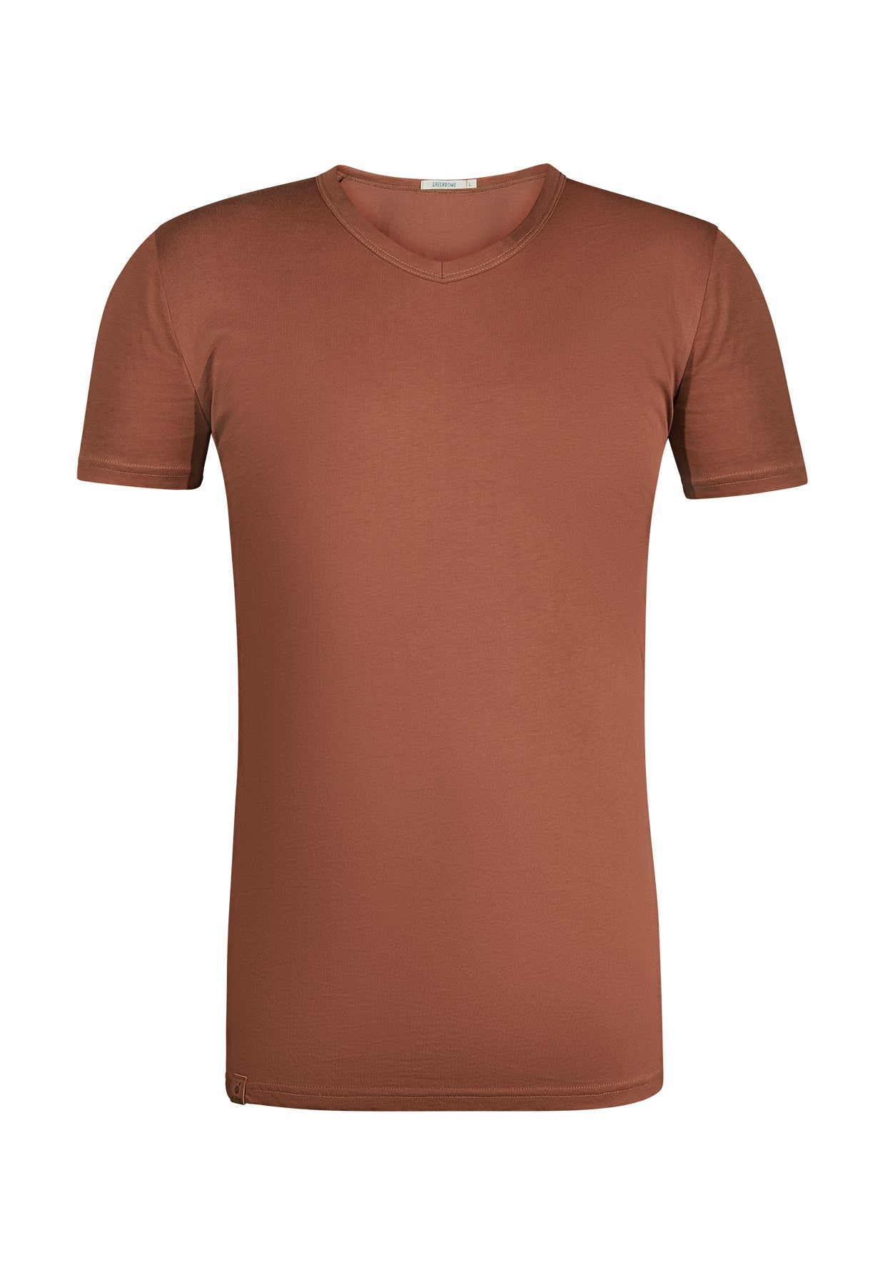 Roter Lässiges T-Shirt aus Bio-Baumwolle für Herren (5)