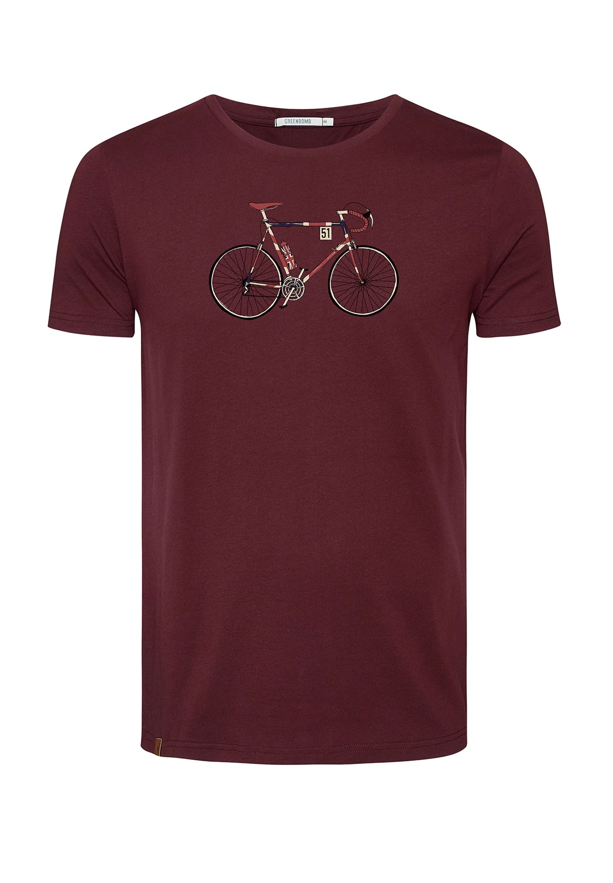 Roter Sportliches T-Shirt aus Bio-Baumwolle für Herren (1)