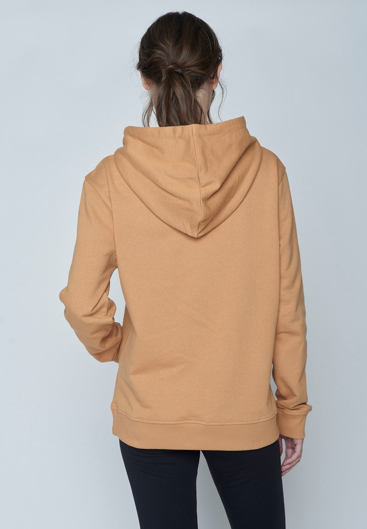 Brauner Gemütlicher Hoodie aus Bio-Baumwolle für Damen (2)