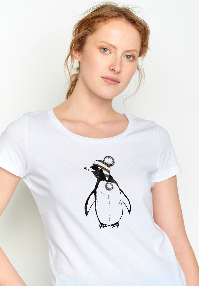Animal Penguine Cap Loves White