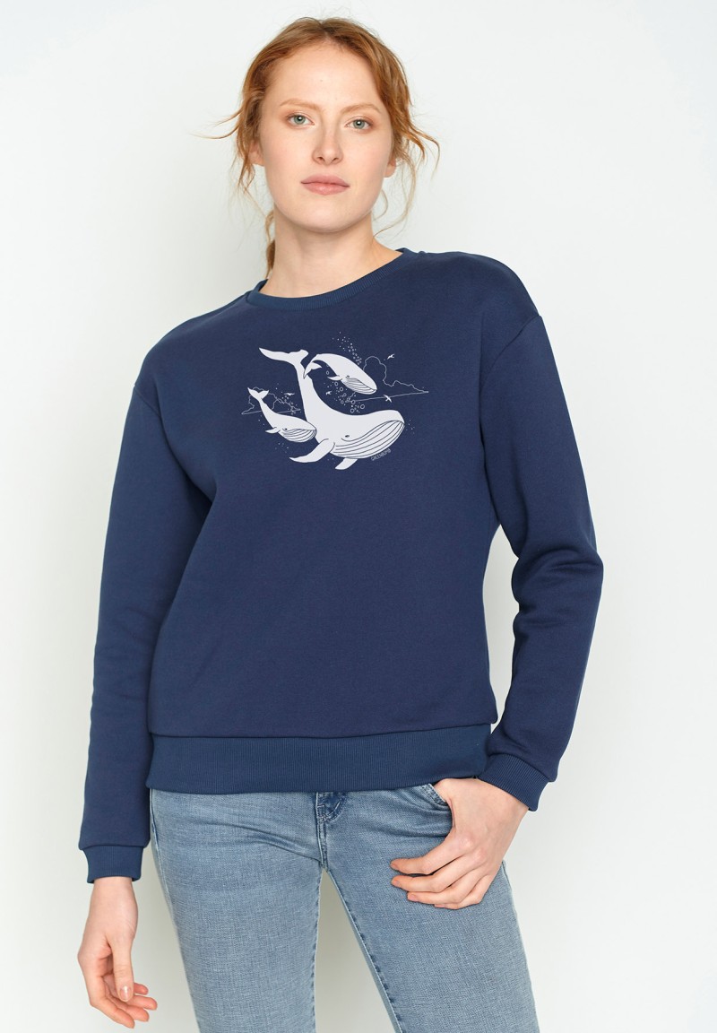 Animal Flying Whale Canty Navy
