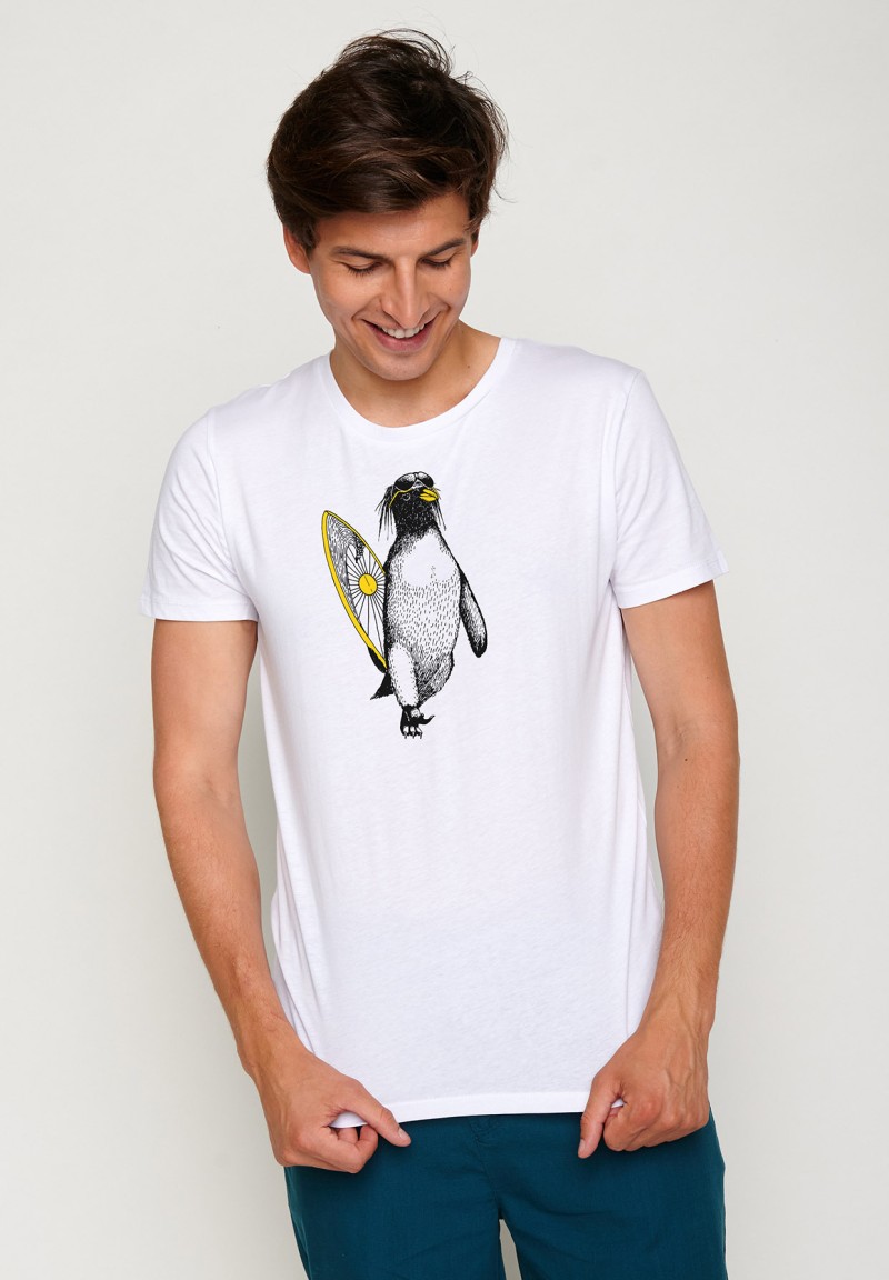 Unisex Animal Penguin Summer Guide White
