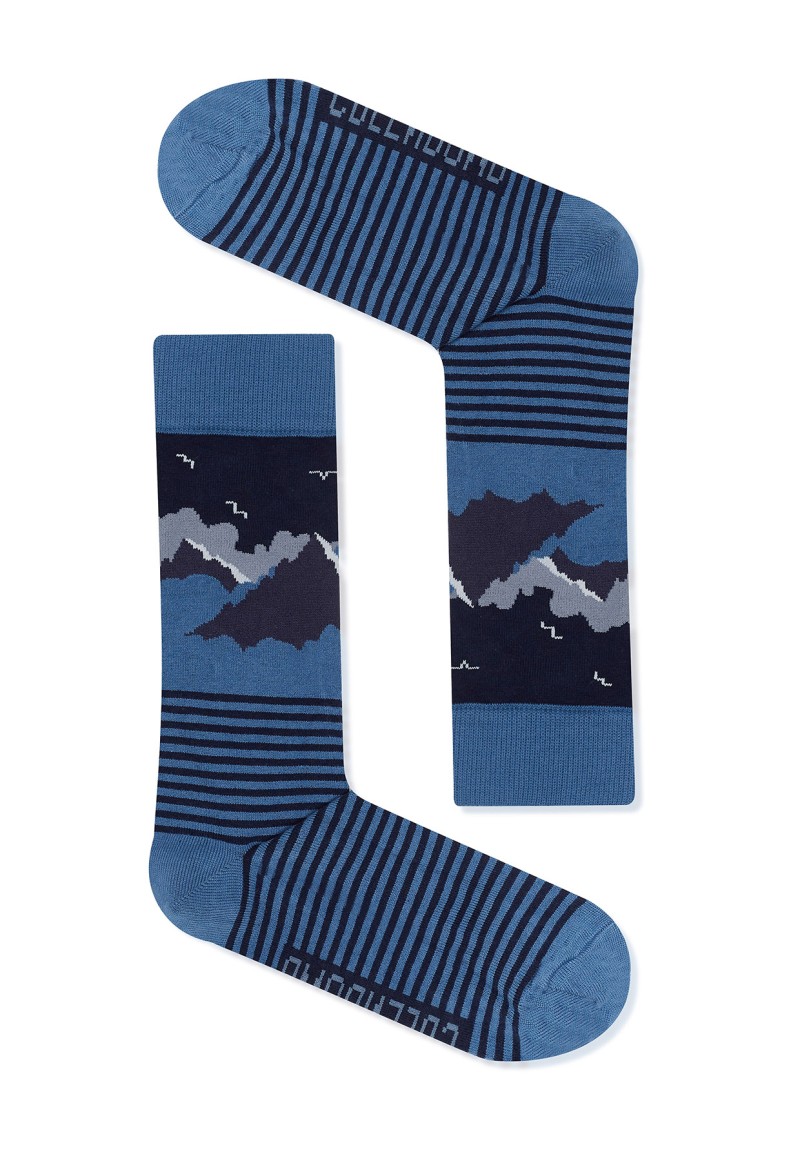 Nature Mountain Night Socks