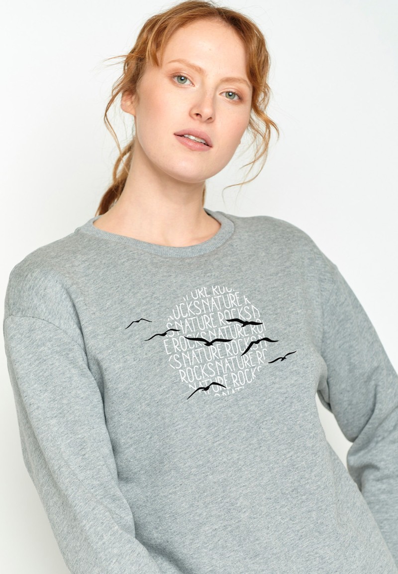 Nature Seagulls Rock Canty Heather Grey