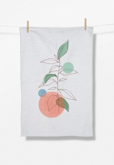 Plants Bubbles (Tea Towel)