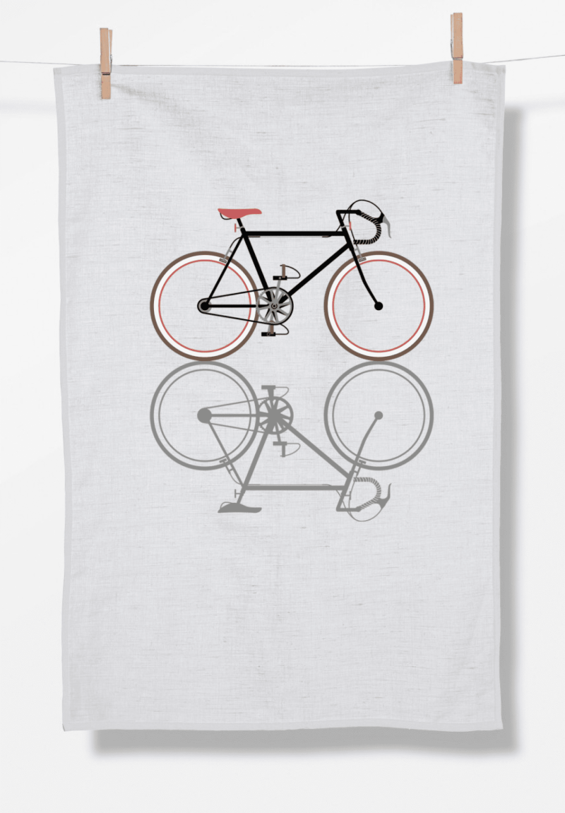 Bike Shape (Tea Towel)