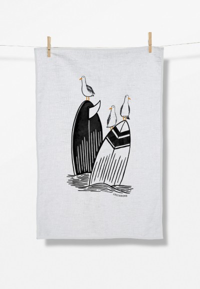 Animal Surf Seagulls (Tea Towel)