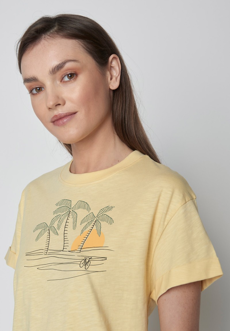 Nature Sunset Palms Stop Lemon