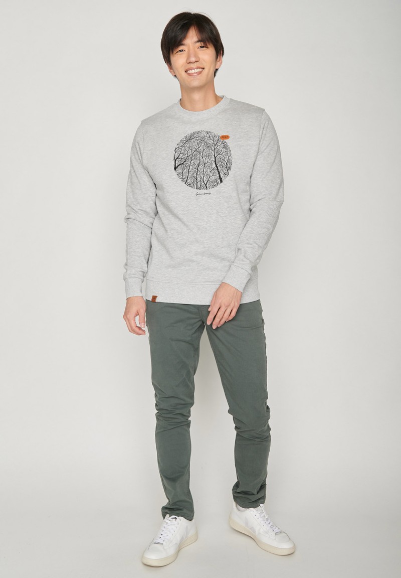 Nature Forest Circle Wild Heather Grey